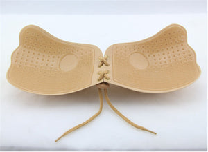 Open image in slideshow, Women Silicone Bra Invisible Strapless Brassiere Push Up Stick On Self Adhesive Front Lacing Bra Backless Wire Free Lingerie Z30
